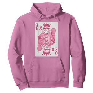 Breast Cancer Awareness Hoodie Queen Of Pink Ribbon Blackjack Cards Poker TS10 Azalea Print Your Wear