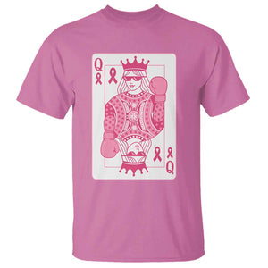 Breast Cancer Awareness T Shirt Queen Of Pink Ribbon Blackjack Cards Poker TS10 Azalea Print Your Wear