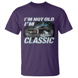 Vintage I'm Not Old I'm Classic T Shirt Funny Car Graphic Racing Drift Car TS10 Purple Print Your Wear