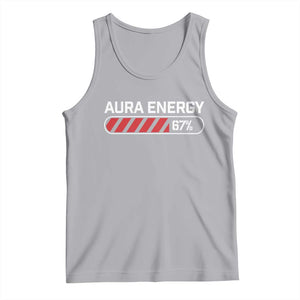 Funny Six Seven Tank Top Aura Energy at 67 Meme Gen Alpha Slang TS10 Athletic Heather Print Your Wear