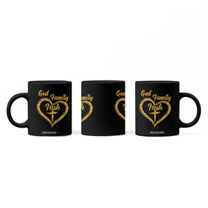 God Family Irish Coffee Mug Vintage Cross In Heart Christian Notre Dame Game Day TS10 Print Your Wear