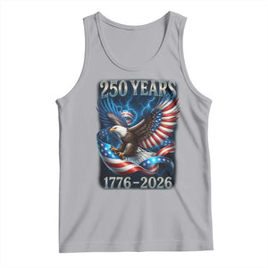 250 Years America Tank Top Eagle and Flag 250th Anniversary USA Patriotic 1776 2026 TS10 Athletic Heather Print Your Wear