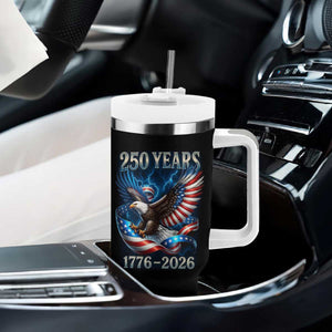 250 Years America Tumbler With Handle Eagle and Flag 250th Anniversary USA Patriotic 1776 2026 TS10 Print Your Wear