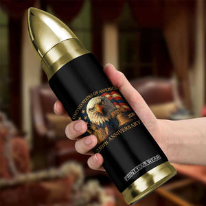US 250th Anniversary Bullet Tumbler Retro Bald Eagle American Flag Patriotic Veterans TS10 Print Your Wear