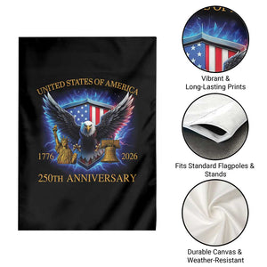 250 Years America Flag Garden Flag Eagle 250th Anniversary USA Patriotic 1776 2026 TS10 Print Your Wear