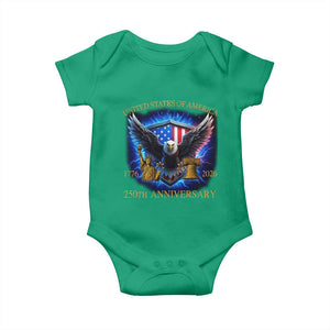 250 Years America Flag Baby Onesie Eagle 250th Anniversary USA Patriotic 1776 2026 TS10 Irish Green Print Your Wear
