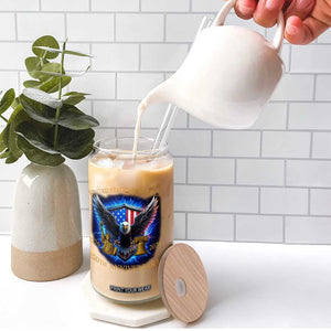 250 Years America Flag Glass Can Eagle 250th Anniversary USA Patriotic 1776 2026 TS10 Print Your Wear