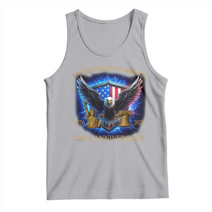 250 Years America Flag Tank Top Eagle 250th Anniversary USA Patriotic 1776 2026 TS10 Athletic Heather Print Your Wear
