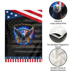 250 Years America Flag Garden Flag Eagle 250th Anniversary USA Patriotic 1776 2026 TS10 Print Your Wear