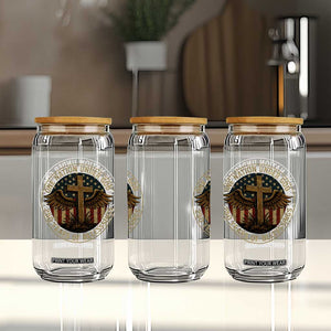 Blessings America 250 Years Glass Can One Nation Under God USA 250th Anniversary Patriotic Cross TS10 Print Your Wear