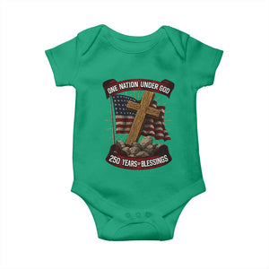 Blessings America Baby Onesie One Nation Under God USA 250th Anniversary Patriotic Christian TS10 Irish Green Print Your Wear