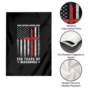 One Nation Under God Garden Flag USA 250th Anniversary Patriotic Christian One Nation Under God TS10 Print Your Wear