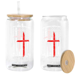 One Nation Under God Glass Can USA 250th Anniversary Patriotic Christian One Nation Under God TS10 Print Your Wear