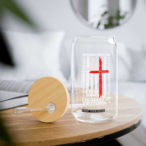 One Nation Under God Glass Can USA 250th Anniversary Patriotic Christian One Nation Under God TS10 Print Your Wear