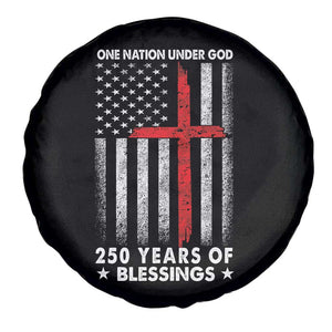 One Nation Under God Spare Tire Cover USA 250th Anniversary Patriotic Christian One Nation Under God TS10 Print Your Wear