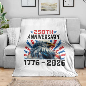 Eagle Flag America 250 Throw Blanket 1776-2026 250th Birthday TS10 Print Your Wear