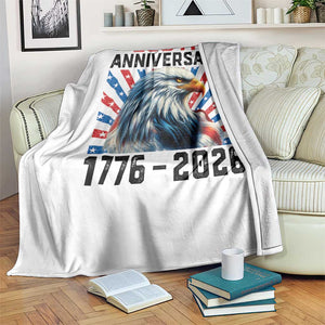 Eagle Flag America 250 Throw Blanket 1776-2026 250th Birthday TS10 Print Your Wear