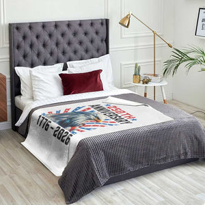 Eagle Flag America 250 Throw Blanket 1776-2026 250th Birthday TS10 Print Your Wear