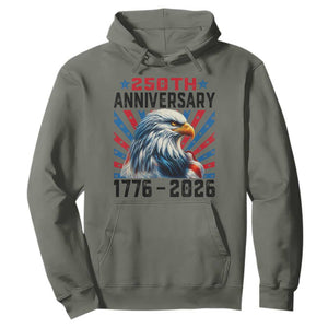 Eagle Flag America 250 Hoodie 1776-2026 250th Birthday TS10 Military Green Print Your Wear