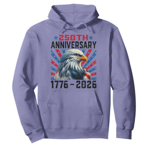 Eagle Flag America 250 Hoodie 1776-2026 250th Birthday TS10 Violet Print Your Wear