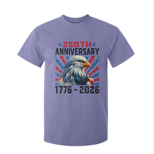 Eagle Flag America 250 T Shirt For Kid 1776-2026 250th Birthday TS10 Violet Print Your Wear