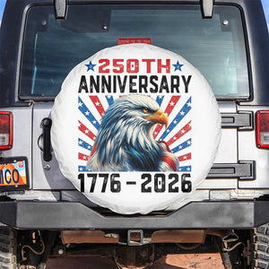 Eagle Flag America 250 Spare Tire Cover 1776-2026 250th Birthday TS10 No hole White Print Your Wear