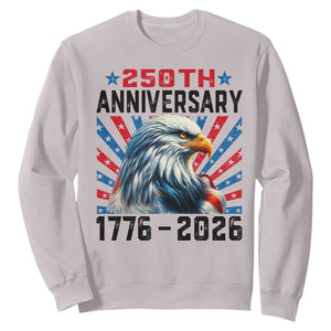 Eagle Flag America 250 Sweatshirt 1776-2026 250th Birthday TS10 Ice Gray Print Your Wear