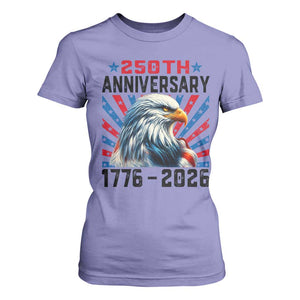 Eagle Flag America 250 T Shirt For Women 1776-2026 250th Birthday TS10 Violet Print Your Wear
