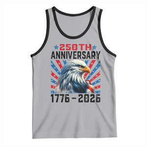 Eagle Flag America 250 Tank Top 1776-2026 250th Birthday TS10 Athletic Heather Black Print Your Wear