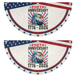 Eagle Flag 250th Anniversary USA Patriotic Fan Flag 1776-2026 250 Years Of Freedom