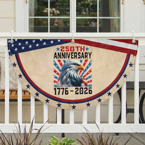 Eagle Flag 250th Anniversary USA Patriotic Fan Flag 1776-2026 250 Years Of Freedom