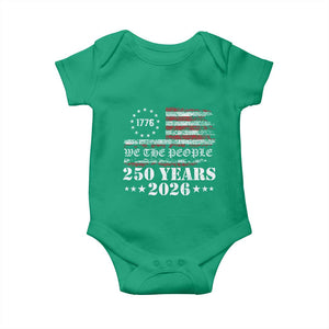 250 Years America Flag Baby Onesie USA 250th Anniversary Patriotic We The People 1776 2026 TS10 Irish Green Print Your Wear