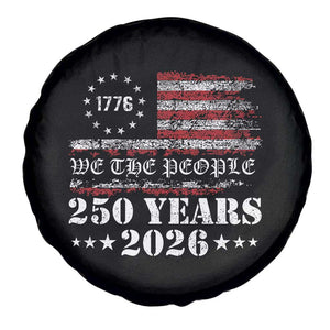 250 Years America Flag Spare Tire Cover USA 250th Anniversary Patriotic We The People 1776 2026 TS10 Print Your Wear