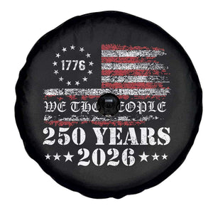 250 Years America Flag Spare Tire Cover USA 250th Anniversary Patriotic We The People 1776 2026 TS10 Print Your Wear