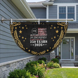 250 Years America Flag Patriotic Fan Flag USA 250th Anniversary We The People 1776 2026