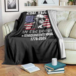 250 Years America Flag Throw Blanket George Washington 1776 2026 USA 250th Anniversary Patriotic TS10 Print Your Wear