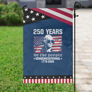 250 Years America Flag Garden Flag George Washington 1776 2026 USA 250th Anniversary Patriotic TS10 Classic Blue Black Print Your Wear