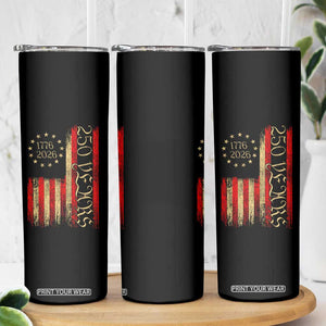 250 Years America Flag Skinny Tumbler 250th Anniversary USA TS10 Print Your Wear