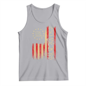 250 Years America Flag Tank Top 250th Anniversary USA TS10 Athletic Heather Print Your Wear