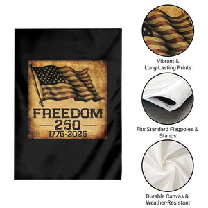 Freedom 250 Years America Garden Flag Retro Vintage 250th Anniversary USA TS10 Print Your Wear