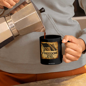 Freedom 250 Years America Coffee Mug Retro Vintage 250th Anniversary USA TS10 Print Your Wear
