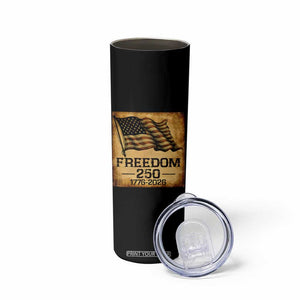 Freedom 250 Years America Skinny Tumbler Retro Vintage 250th Anniversary USA TS10 Print Your Wear
