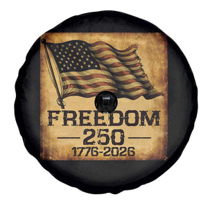 Freedom 250 Years America Spare Tire Cover Retro Vintage 250th Anniversary USA TS10 Print Your Wear