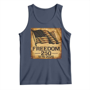 Freedom 250 Years America Tank Top Retro Vintage 250th Anniversary USA TS10 Navy Print Your Wear