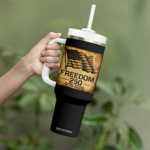 Freedom 250 Years America Tumbler With Handle Retro Vintage 250th Anniversary USA TS10 Print Your Wear