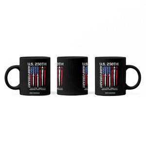 250th American Anniversary Coffee Mug 250 Years America USA Flag Fighter Jets Patriotic Veterans TS10 Print Your Wear