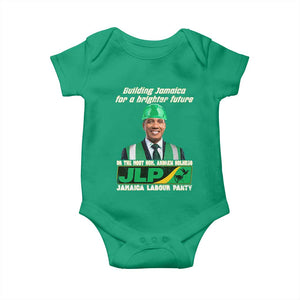 Jamaica Labour Party Baby Onesie Andrew Holness JLP Supporter Gifts TS10 Irish Green Print Your Wear