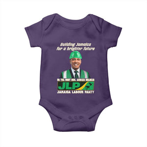 Jamaica Labour Party Baby Onesie Andrew Holness JLP Supporter Gifts TS10 Purple Print Your Wear