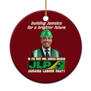 Jamaica Labour Party Ceramic Ornament Andrew Holness JLP Supporter Gifts TS10 1pc Red Print Your Wear