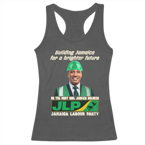 Jamaica Labour Party Racerback Tank Top Andrew Holness JLP Supporter Gifts TS10 Dark Heather Print Your Wear